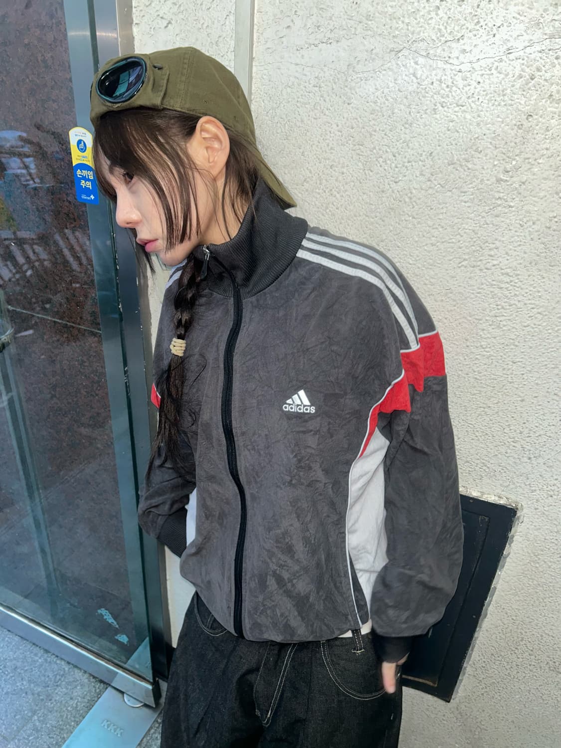 90s ADIDAS 올드스쿨 테리 져지 트랙탑 상품이미지1