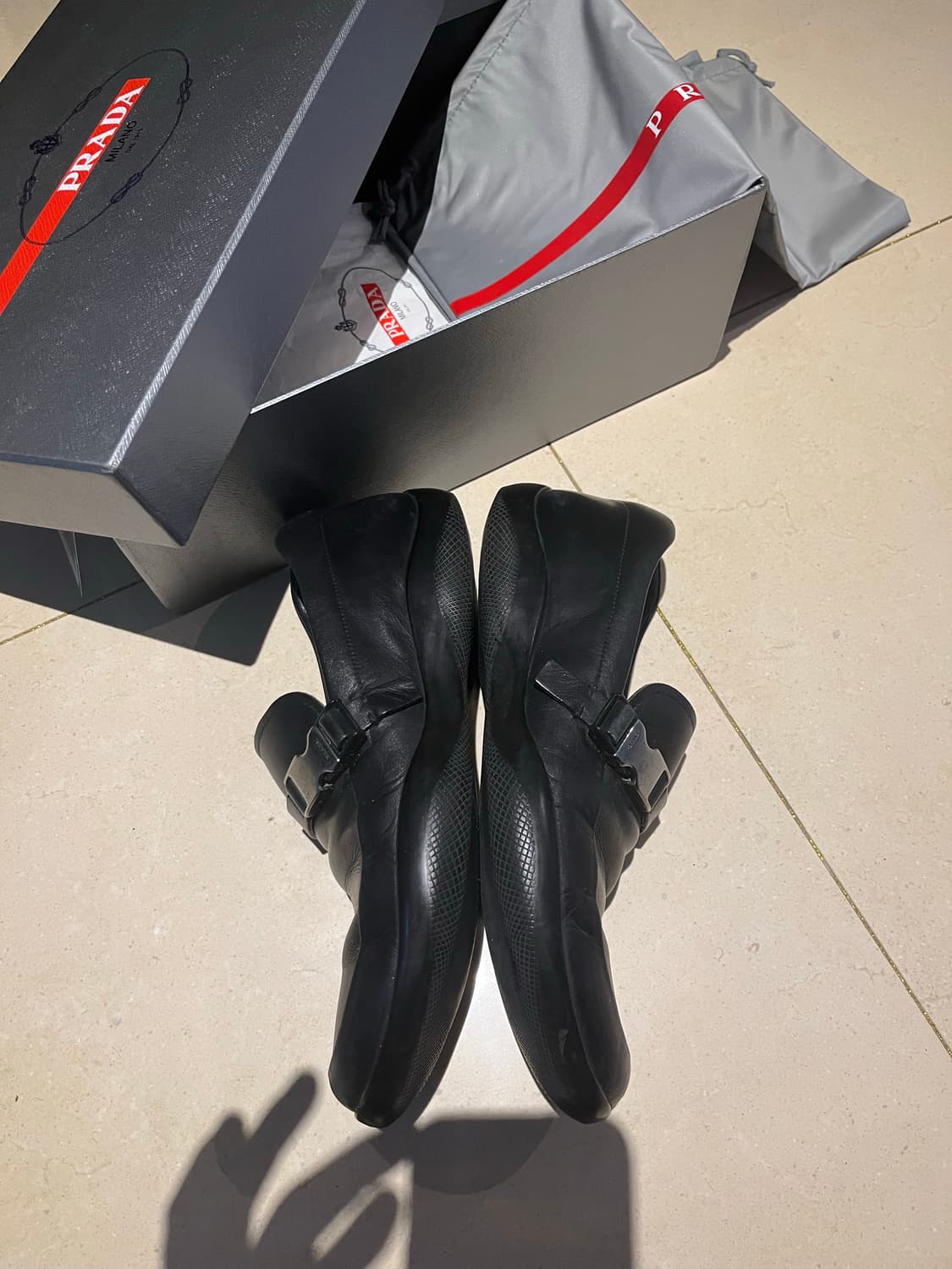 프라다 스포츠 버클 로퍼 스니커즈 6.5 상품이미지5