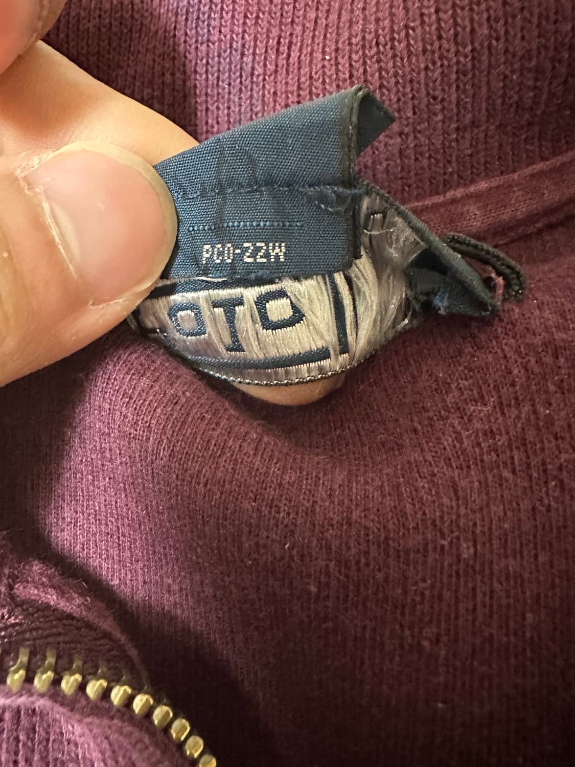 폴로 버건디 니트 상품이미지5