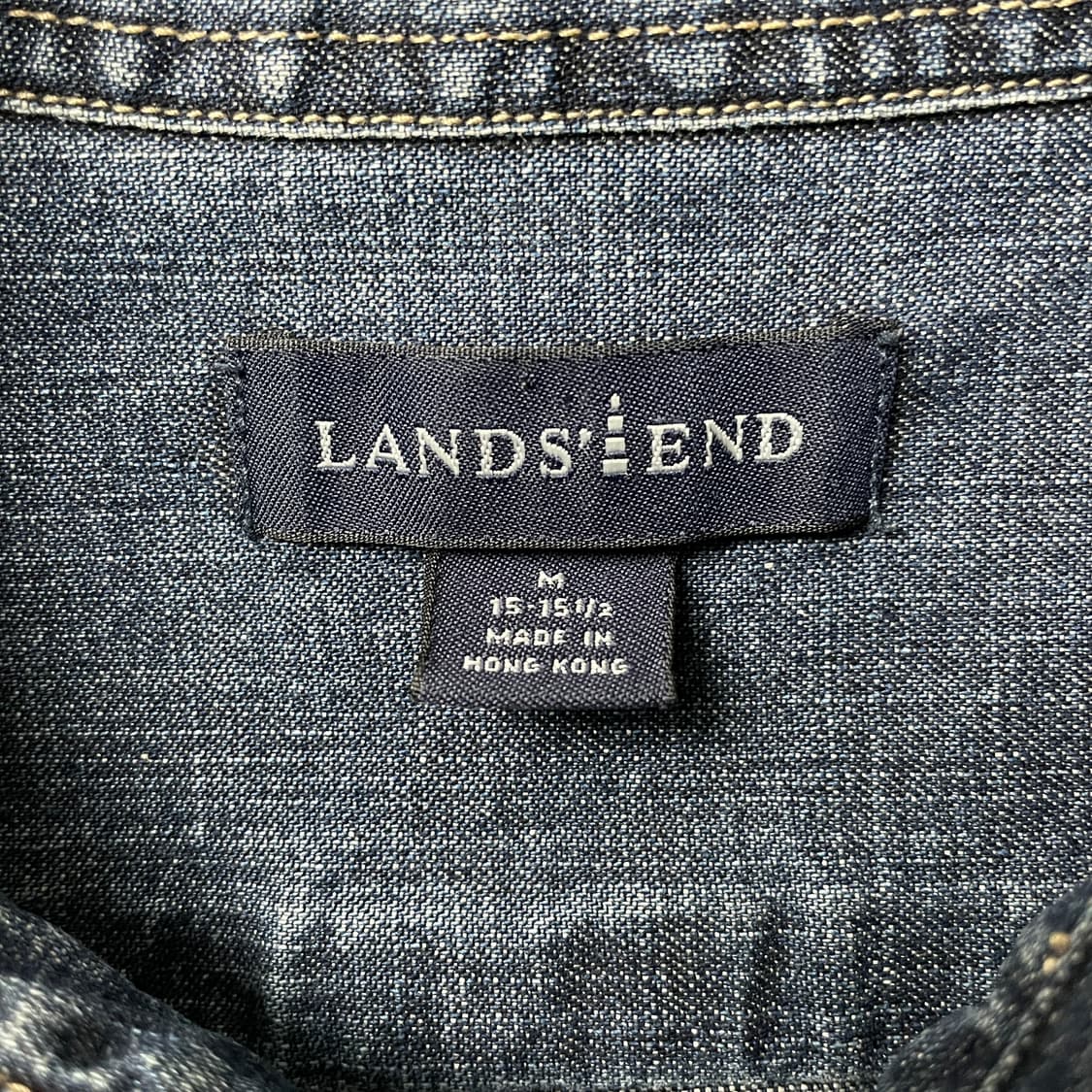 LANDS' END 빈티지 코튼 데님 셔츠 A00629 상품이미지9