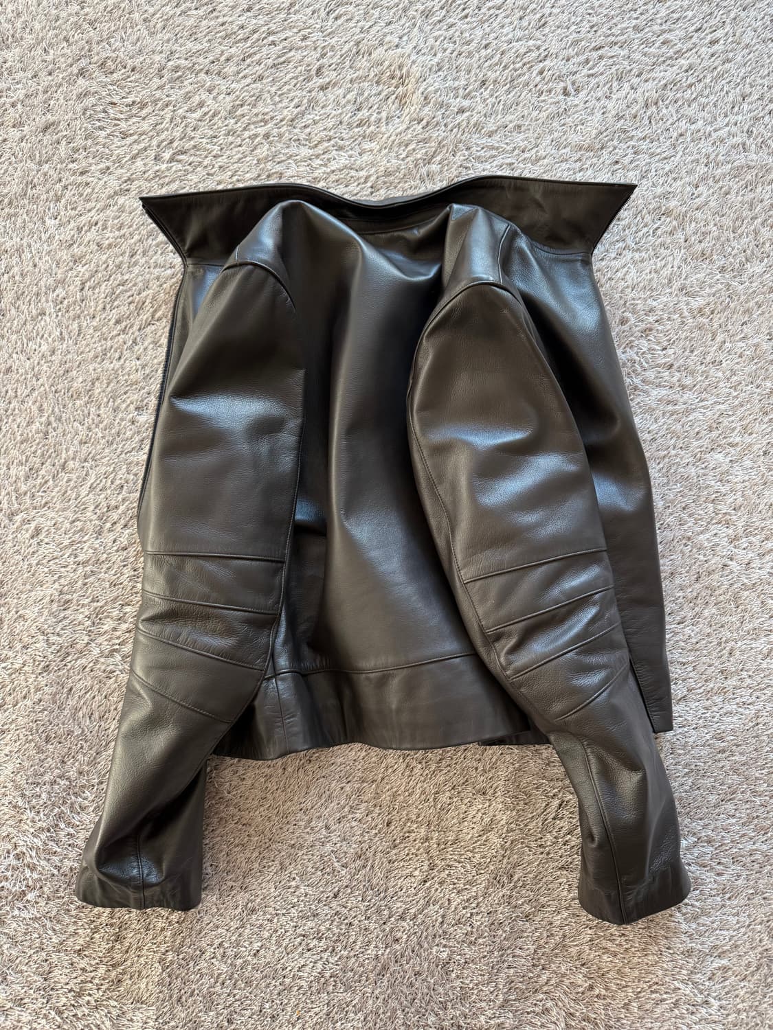 [2] appendix leather jacket brown 상품이미지3