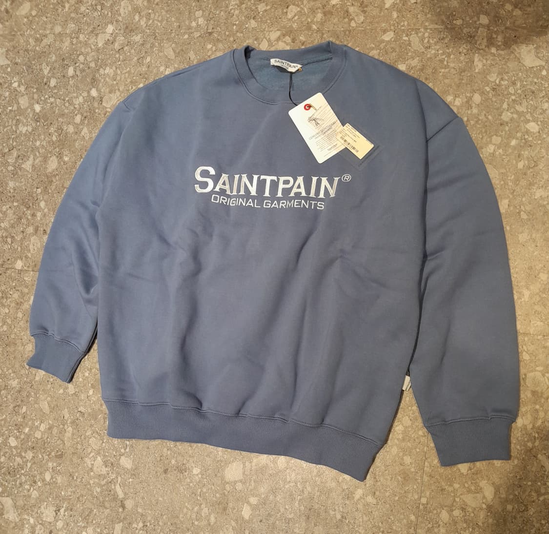 💥(새상품) 세인트페인 자수기모 스웻셔츠 (M) 상품이미지1