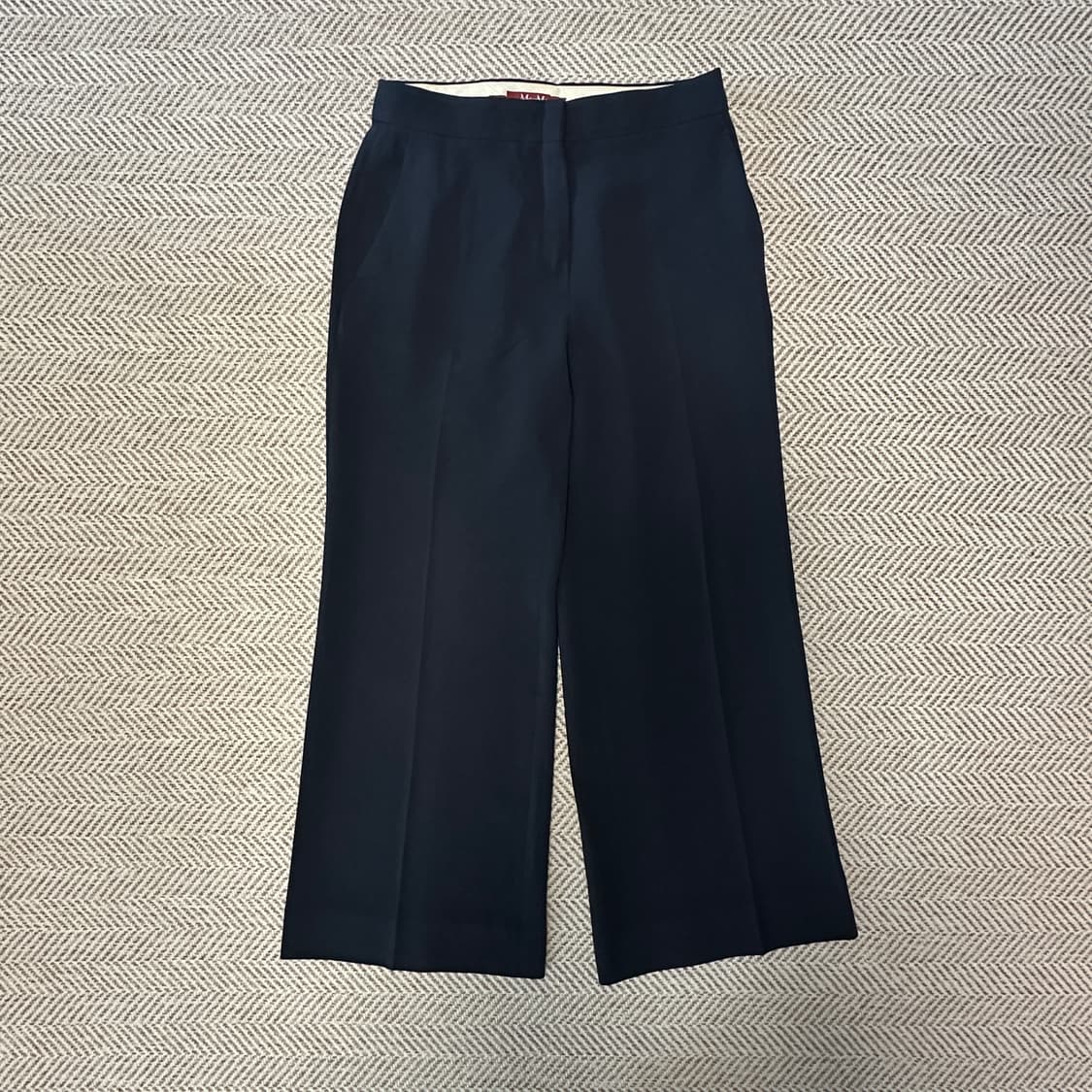 MAX MARA wide slacks navy 상품이미지1