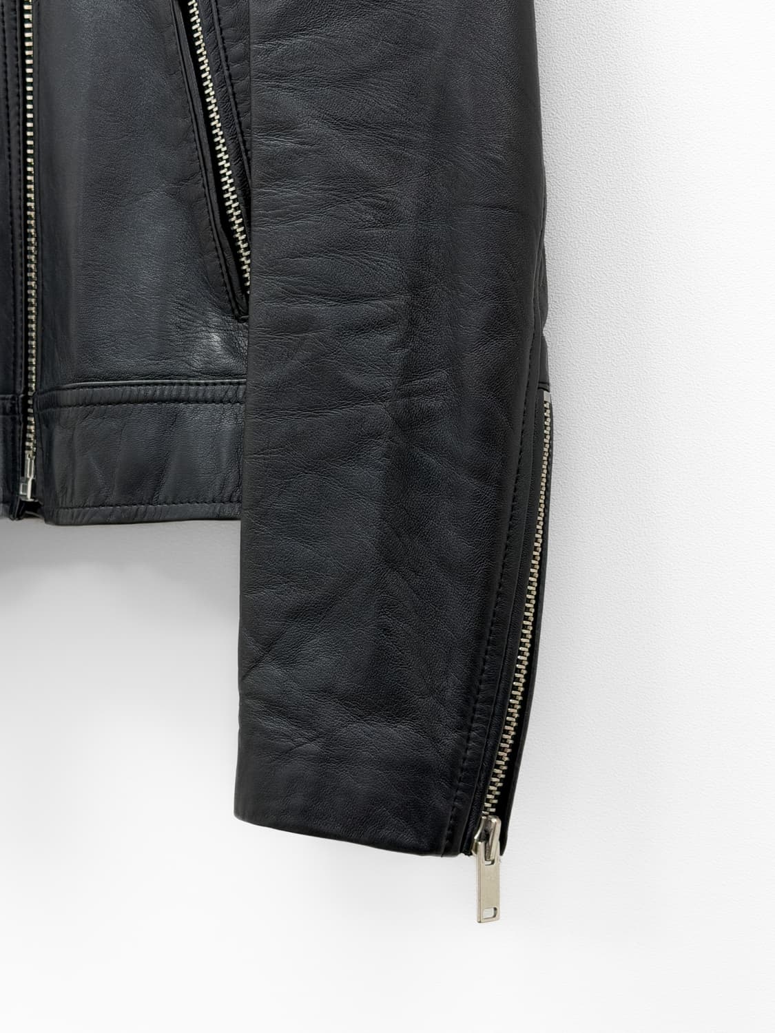 Beaker 램스킨 디테처블 카라 바이커 자켓 상품이미지6