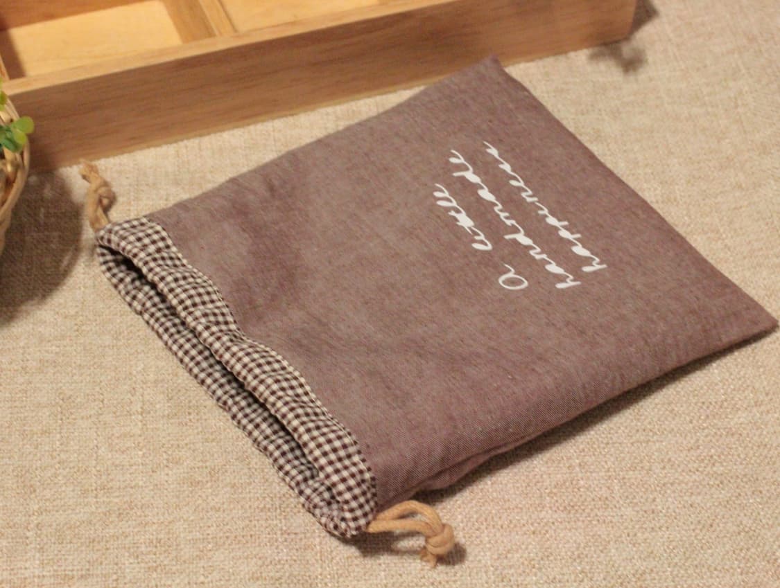 핸드메이드 브라운 스트링 파우치 상품이미지8