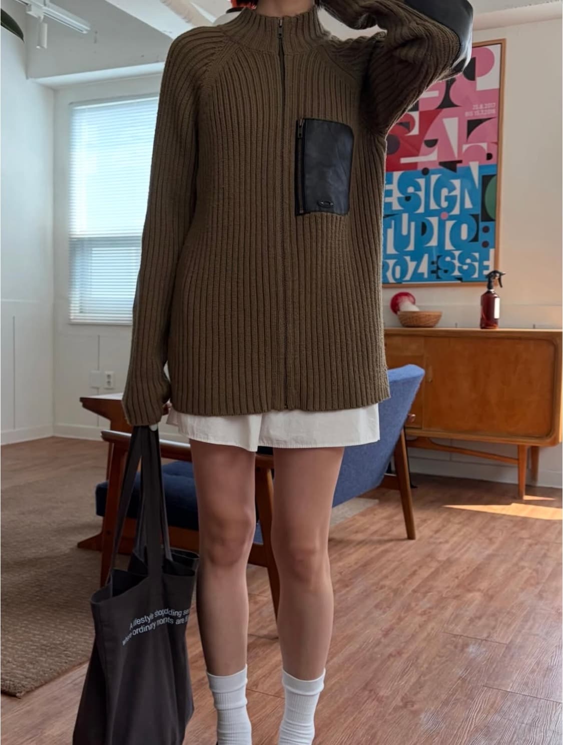 90-00s 오클리 니트 집업 상품이미지8