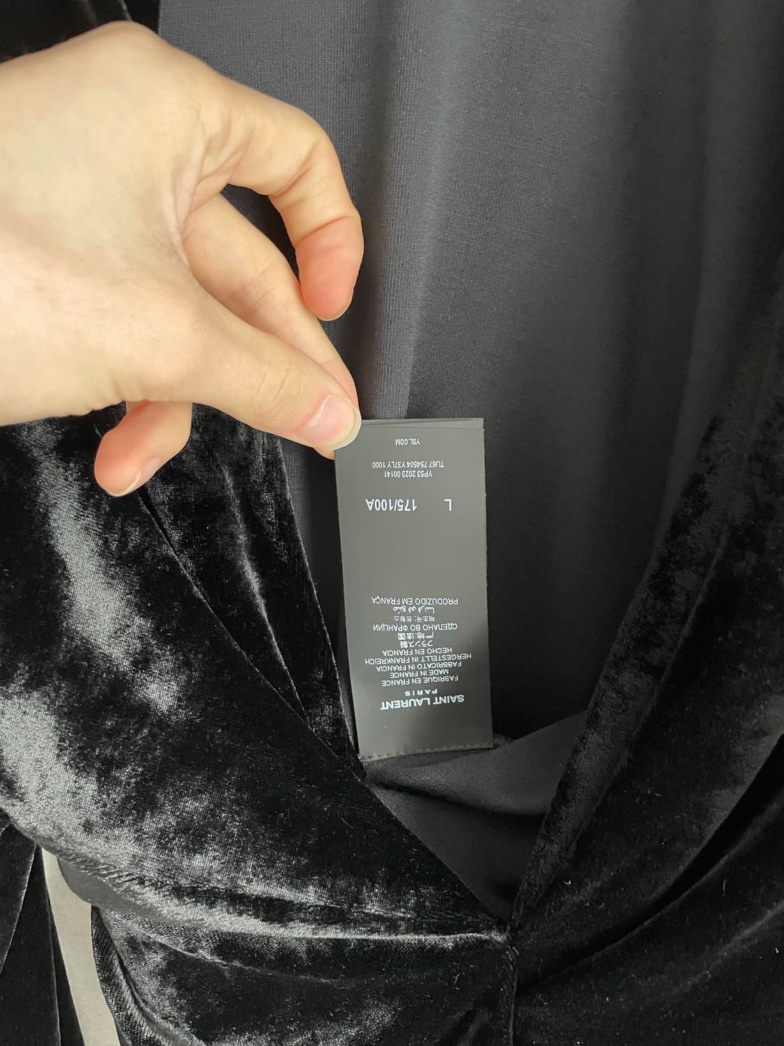 생로랑 23aw 벨벳 탑 상품이미지10