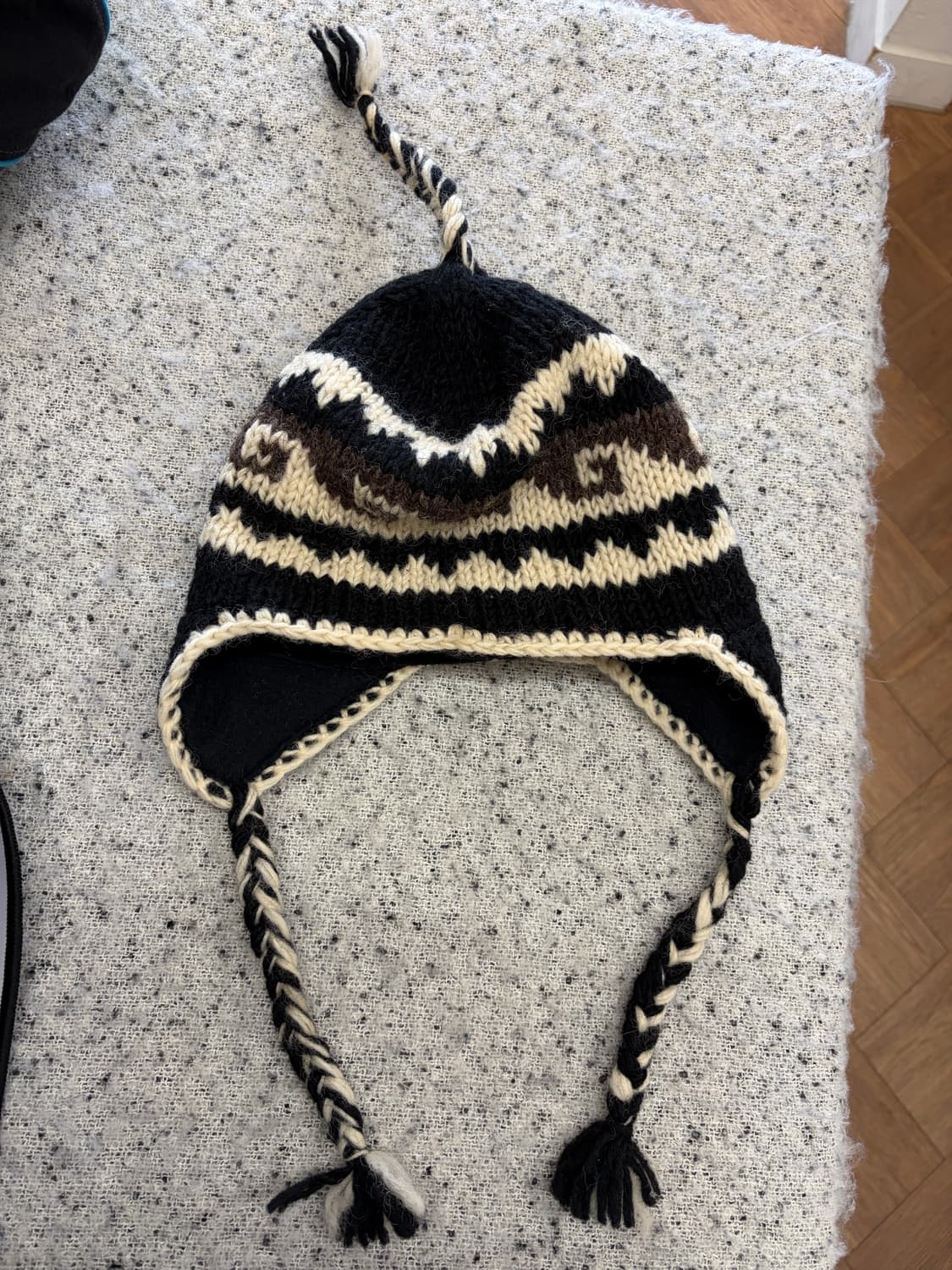 N169. 울100 빈티지 네팔 뜨개비니 상품이미지2