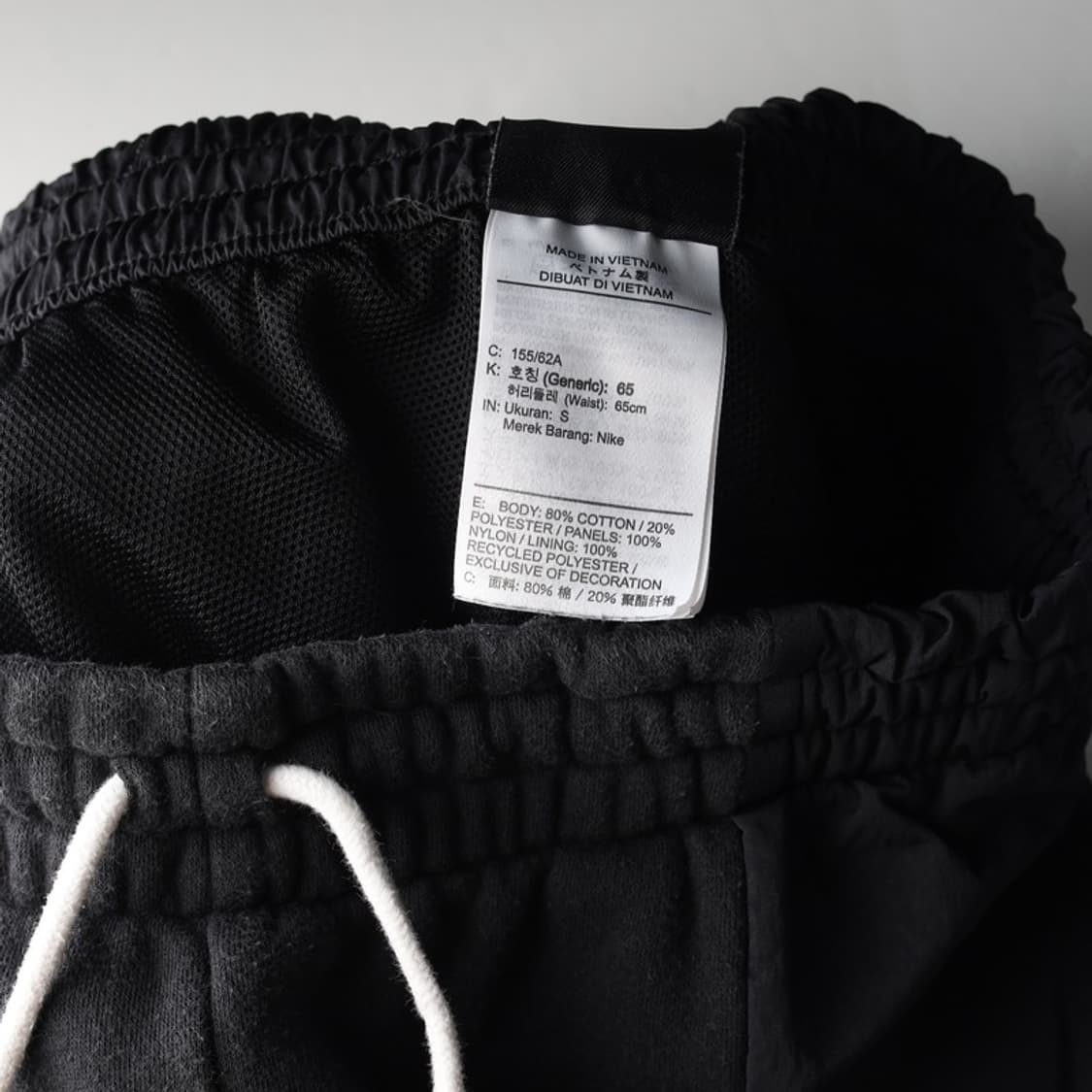 나이키 NSW 멀티 로고 와펜 플리스 조거 팬츠 블랙 S 상품이미지7