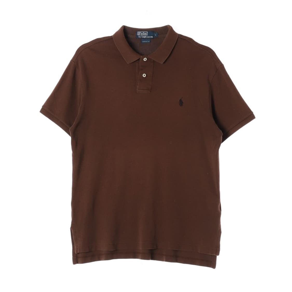 폴로 랄프로렌 커스텀핏 피케 반팔 카라티 브라운 L 상품이미지1
