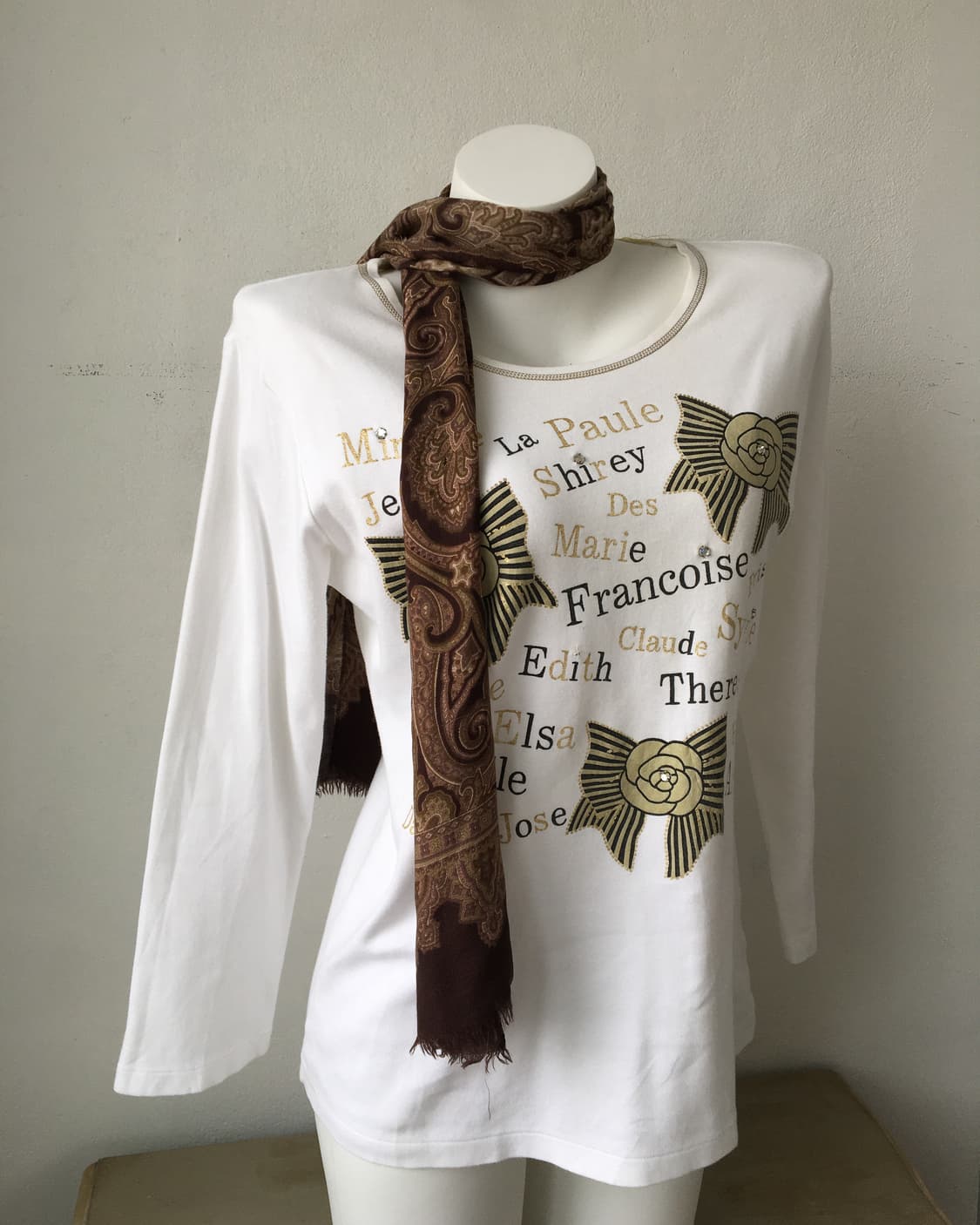 ornament pattern scarf 상품이미지3