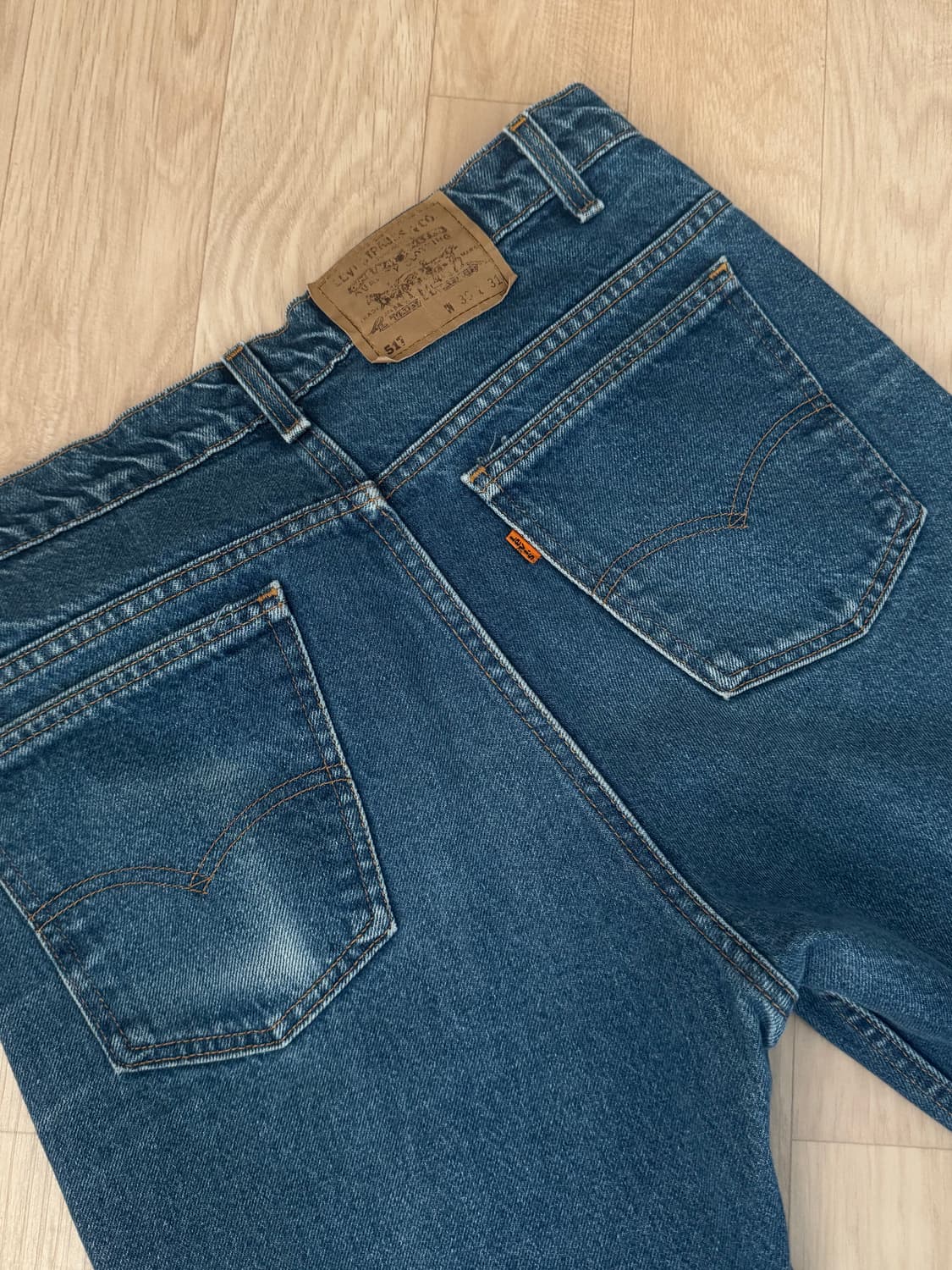 빈티지 리바이스 517 오렌지탭 9O'S MADE IN USA BLUE 상품이미지3