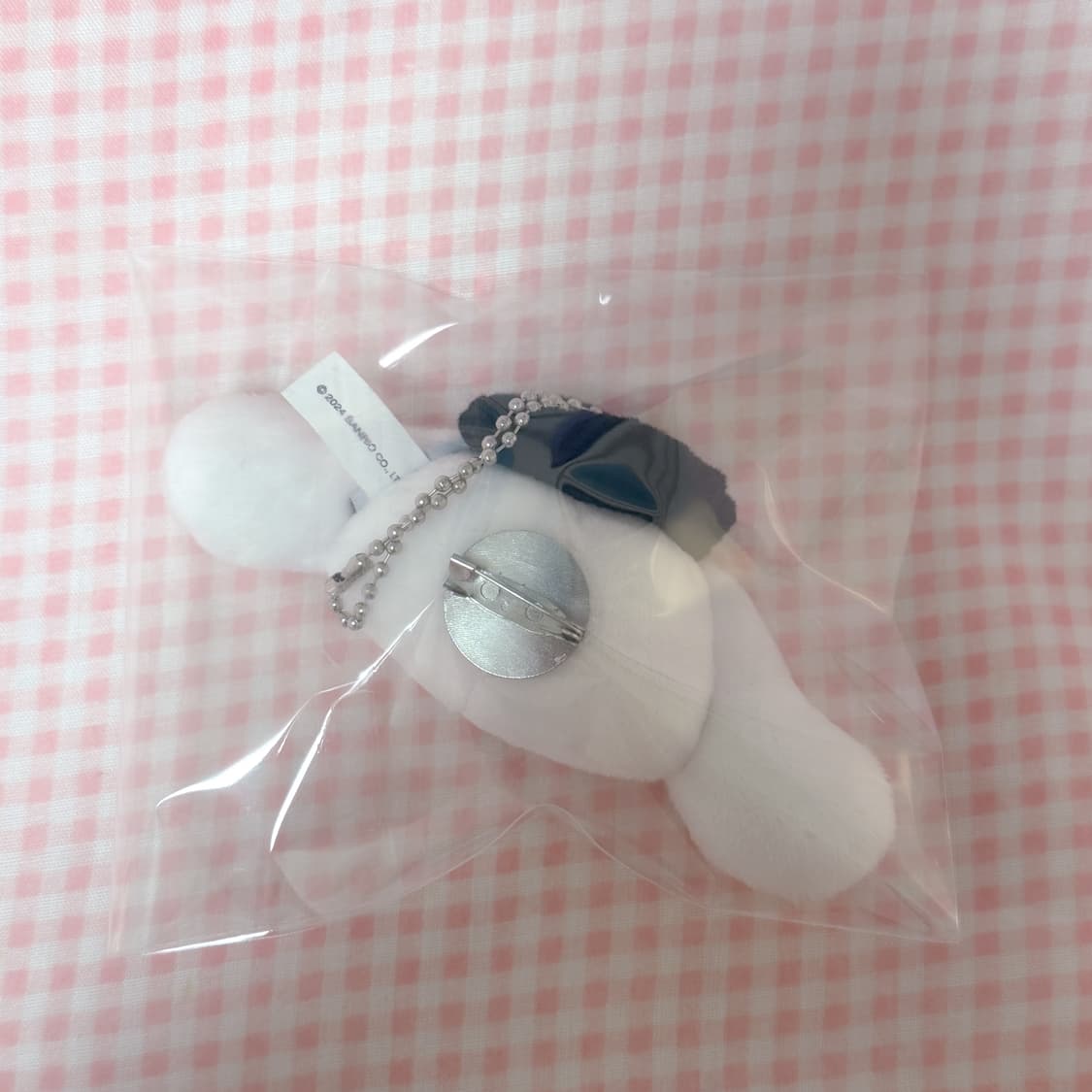 산리오 시나모롤 x 마리떼 프랑소와저버 브로치 뱃지 인형 키링 상품이미지2