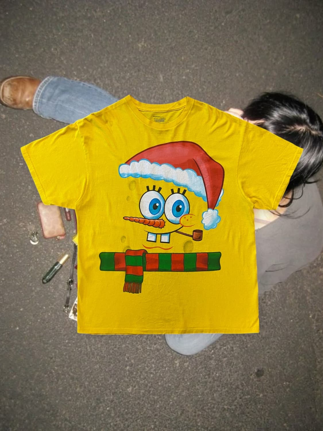 스폰지밥 반팔 티셔츠 (Man XL) AA0231 상품이미지1