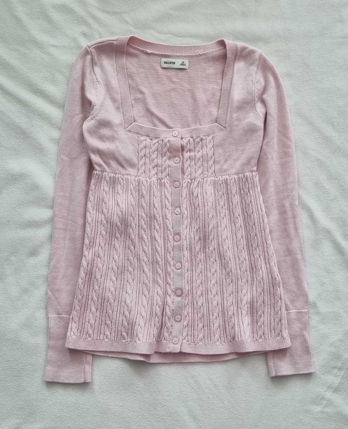 빈티지 홀리스터 갸루 핑크 딸기우유 딱붙핏 탑 상품이미지1