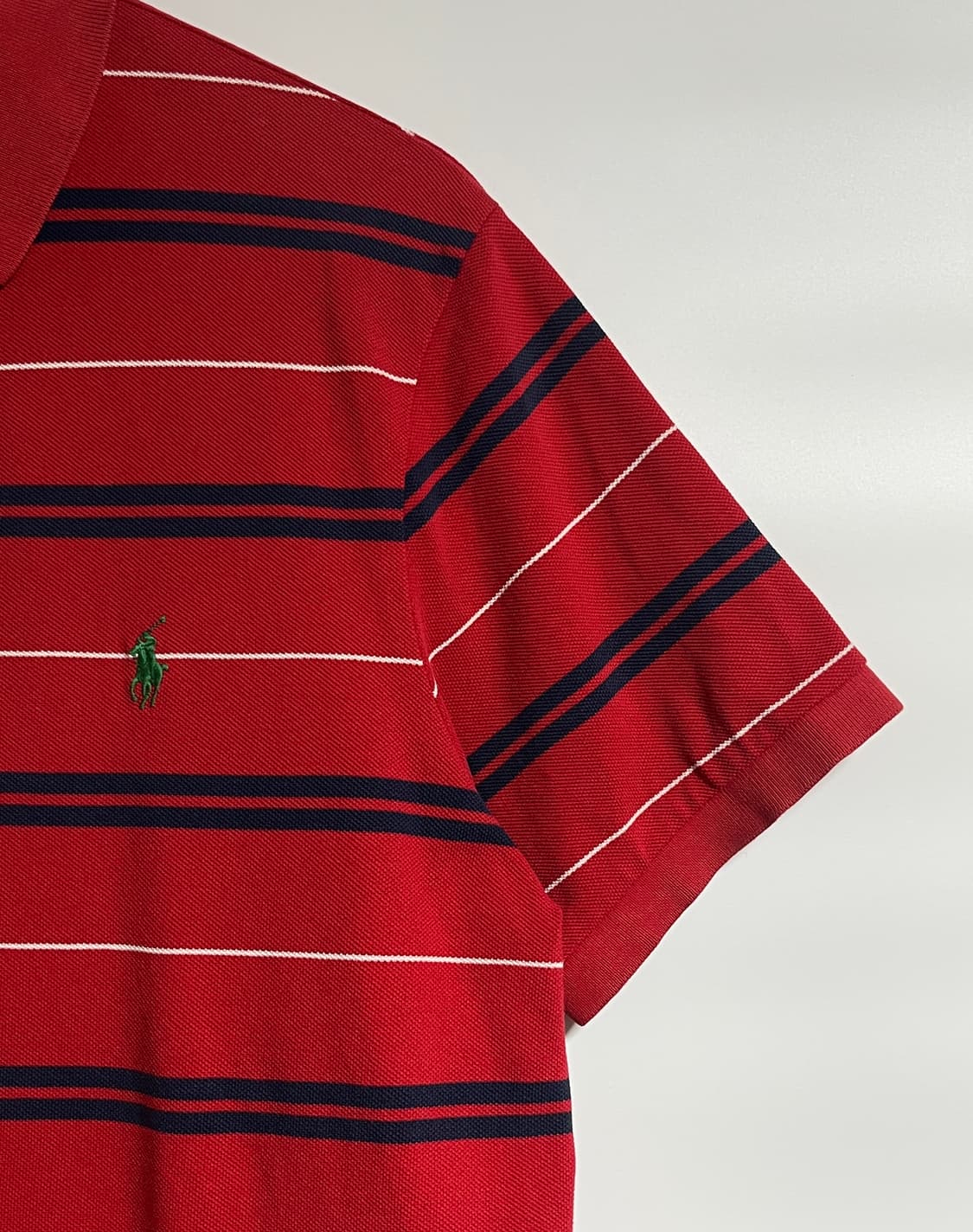 공용 폴로랄프로렌 그린포니 스트라이프 카라티셔츠 L 상품이미지2