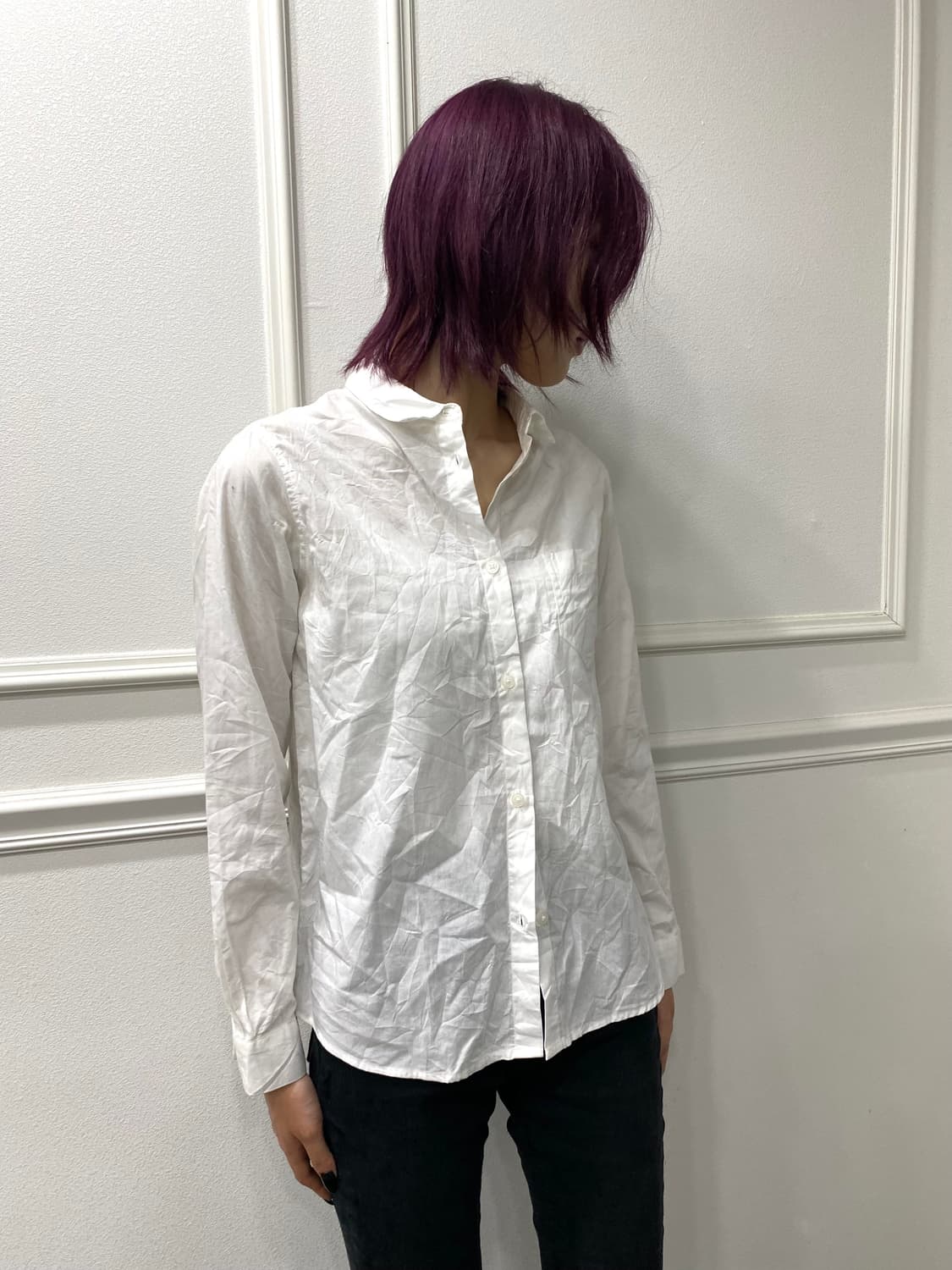 [Cutie Blonde]Minimal White Shirts 상품이미지5
