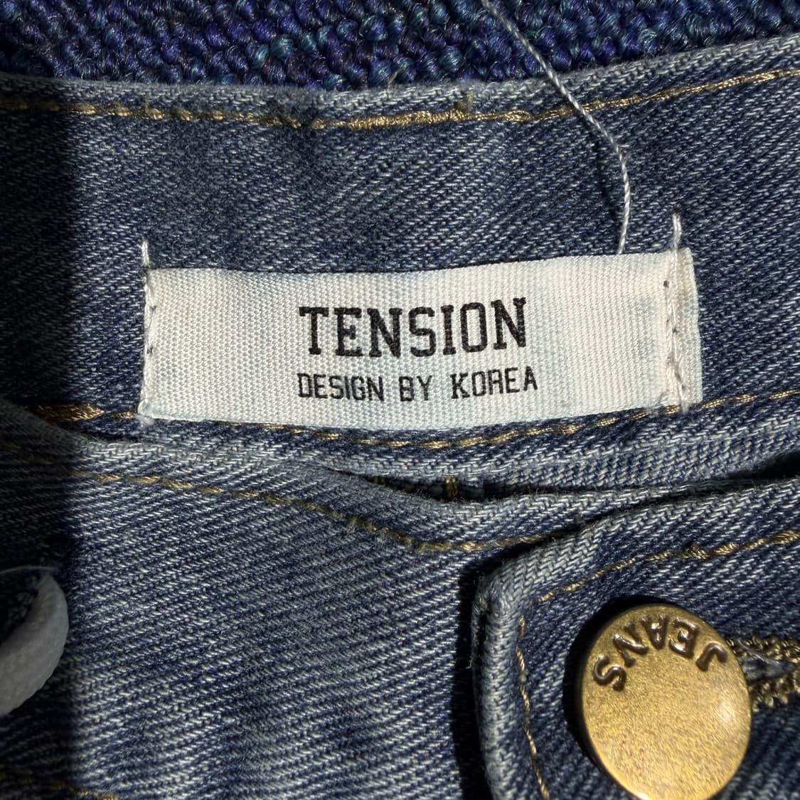 연청 스트링 카고 데님 팬츠 상품이미지7