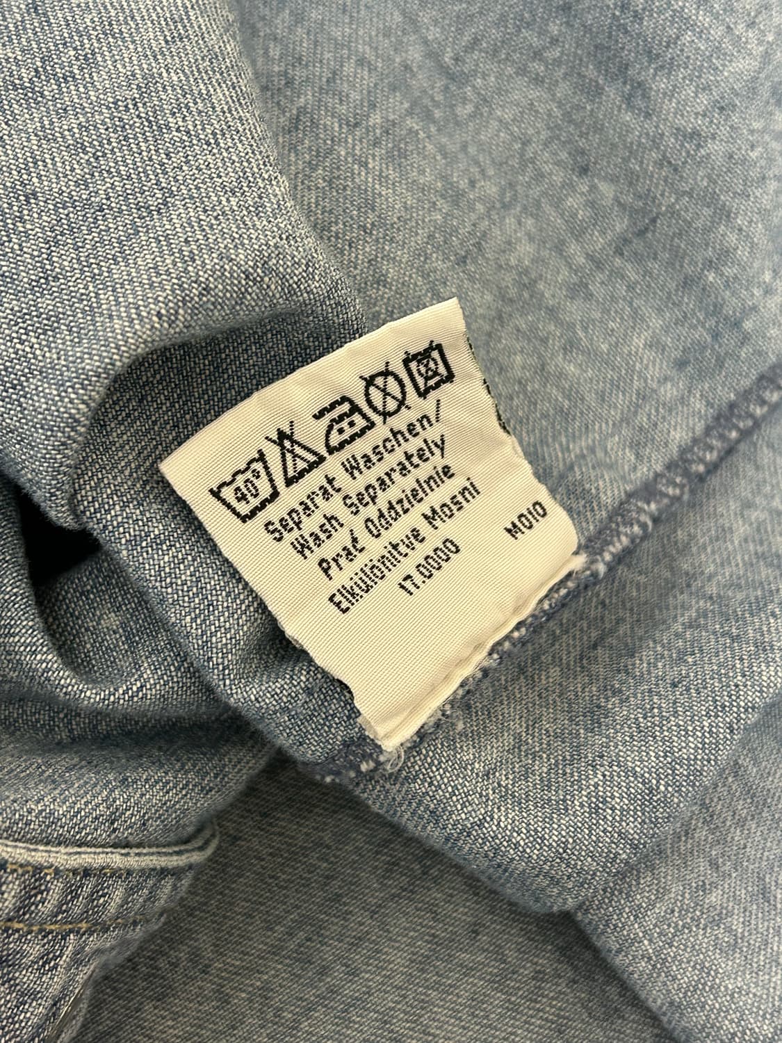 랭글러 빈티지 웨스턴 버튼 데님셔츠 상품이미지9