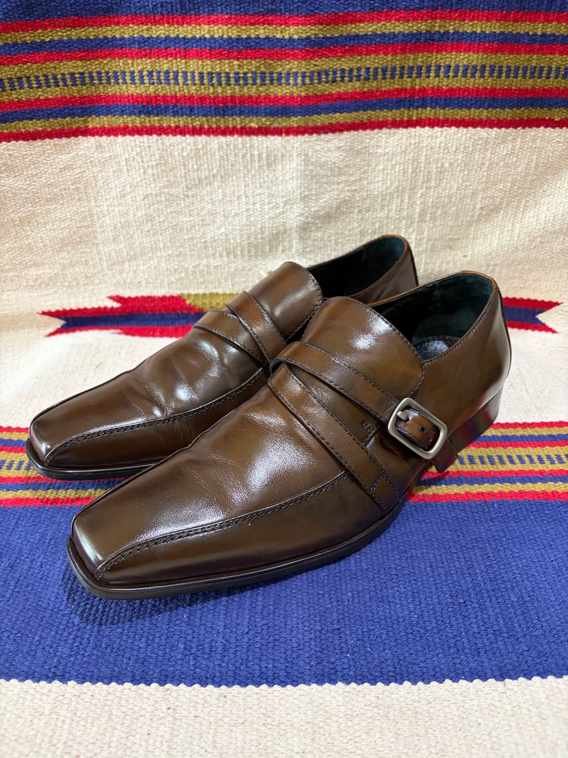 훕데두 스퀘어토 롱노즈 크로스버클 부츠 상품이미지1