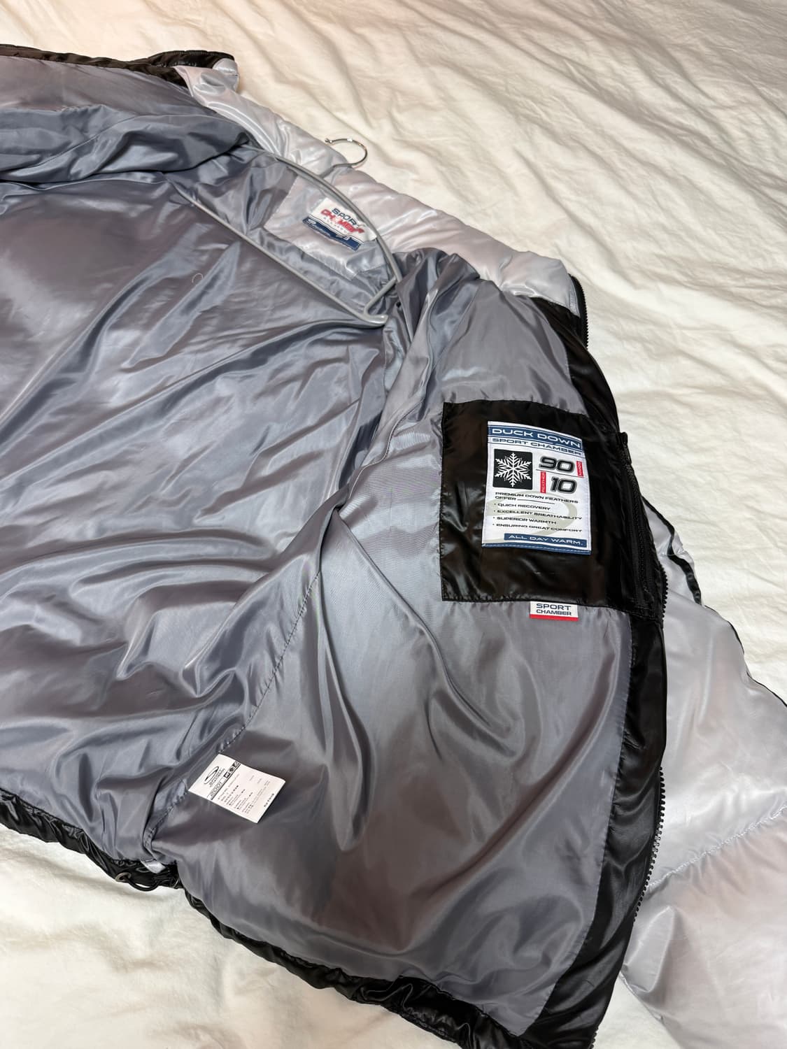 스포츠챔버 SC 트랙 덕 다운 자켓 블랙 상품이미지4