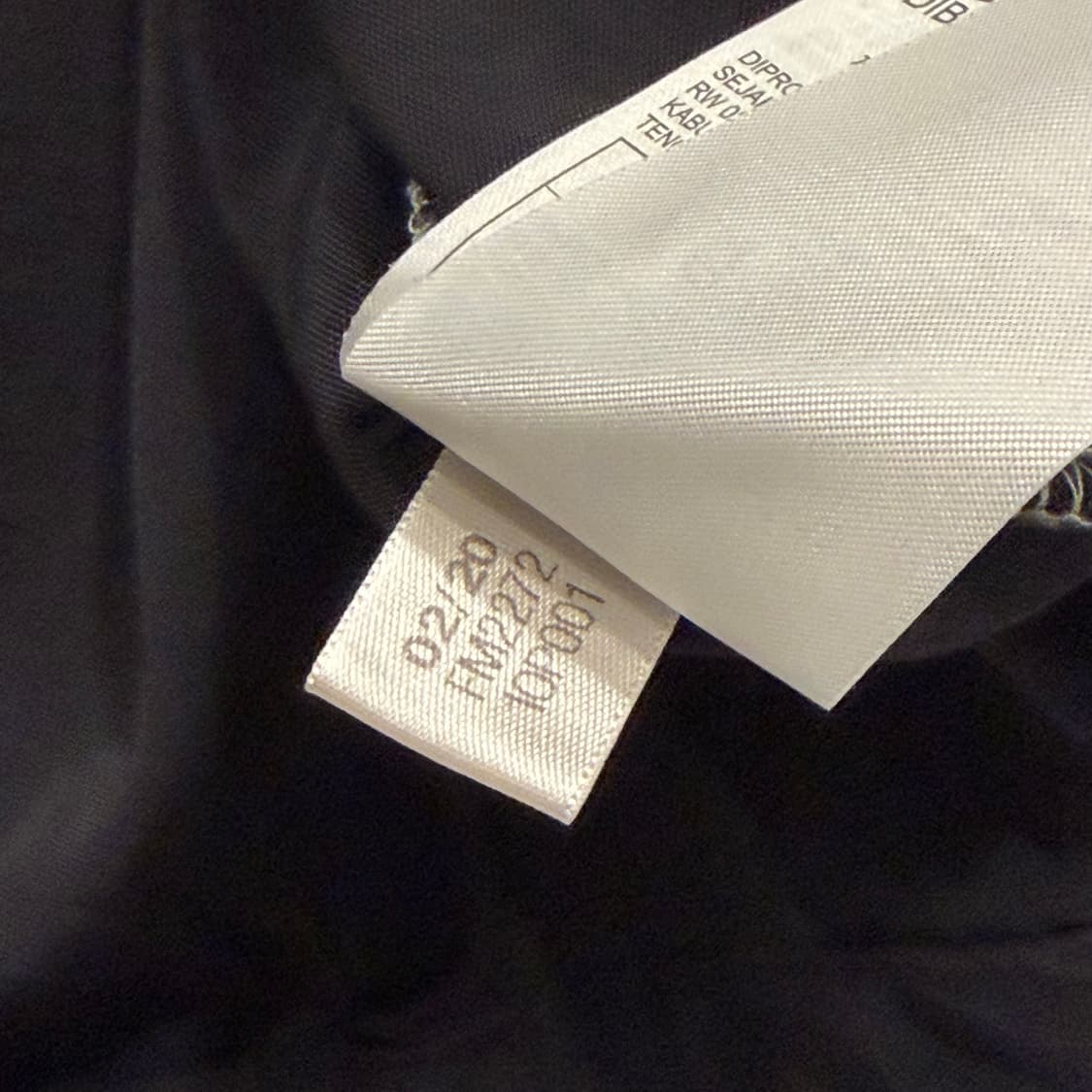 [M] 아디다스 블랙/화이트 반집업 아노락 바람막이 자켓 B531 상품이미지9