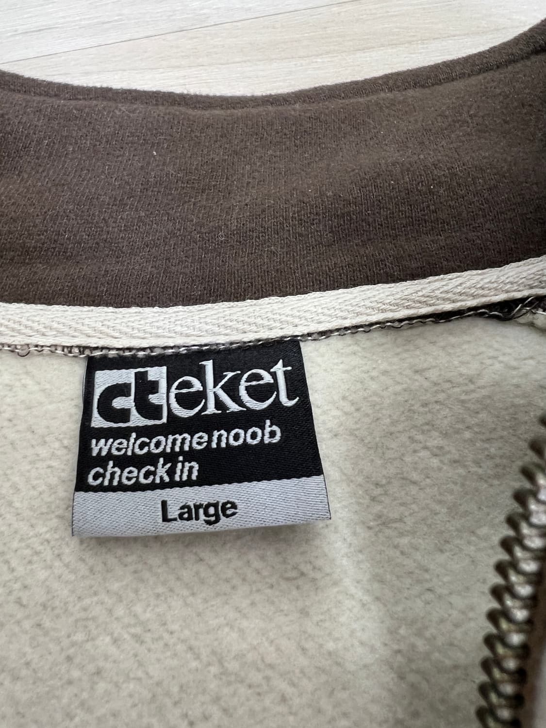 테켓 teket H로고 집업 상품이미지2