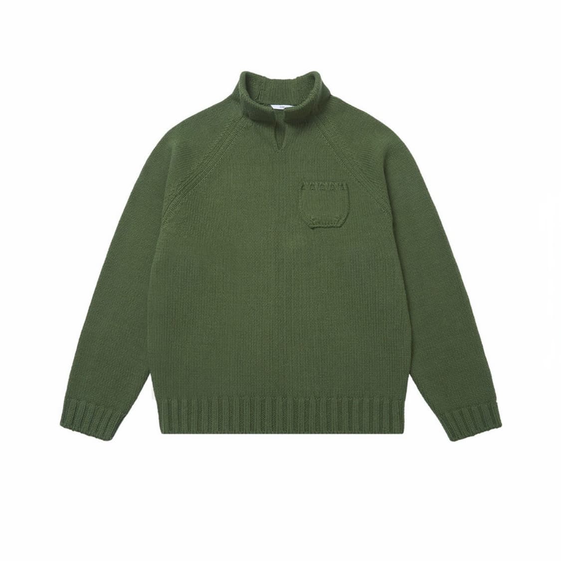 STU 카라 니트 그린 상품이미지2