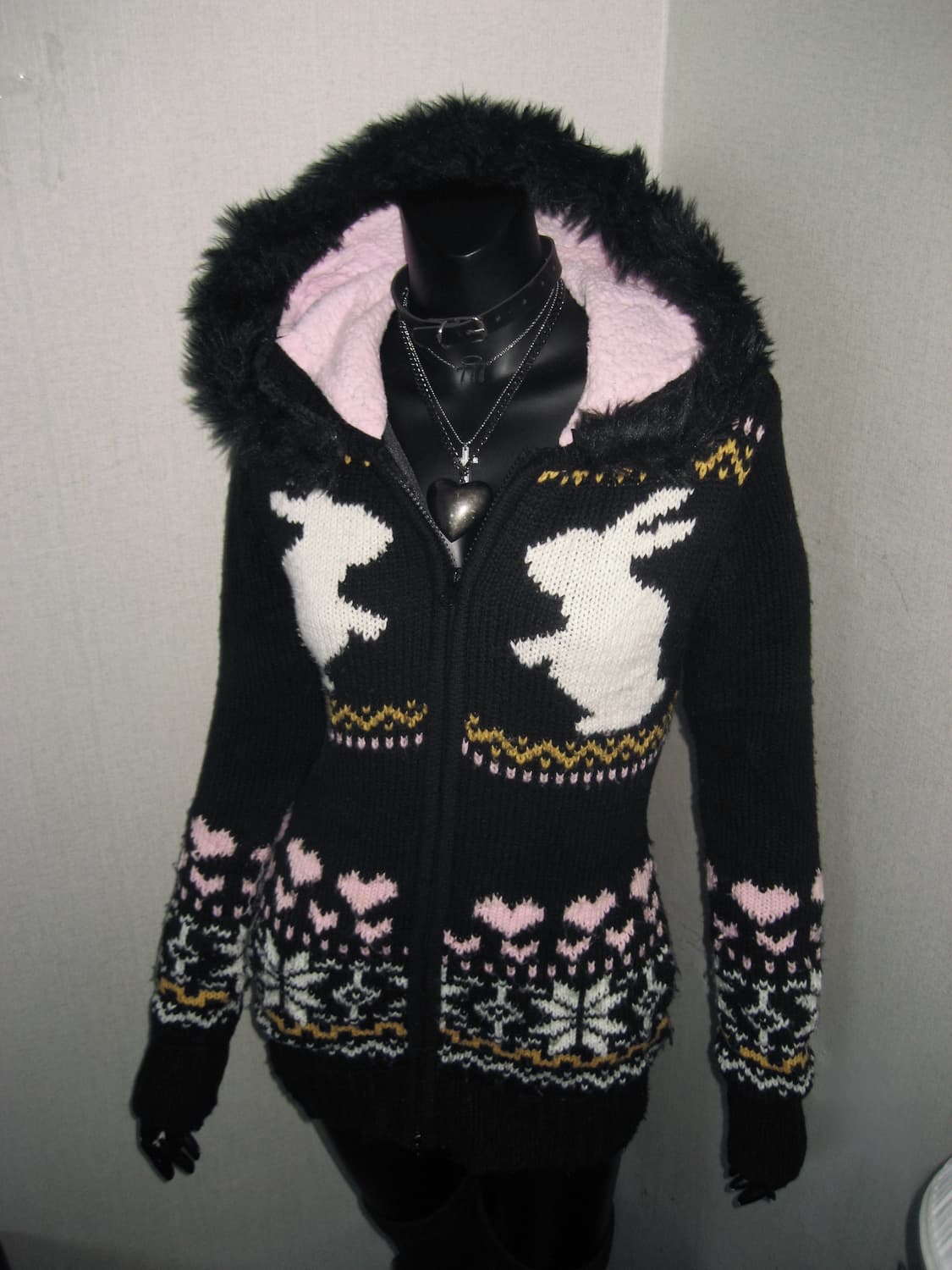 리즈리사돌 LIZ LISA doll 코위찬 노르딕 퍼 니트가디건 히메갸루 상품이미지3