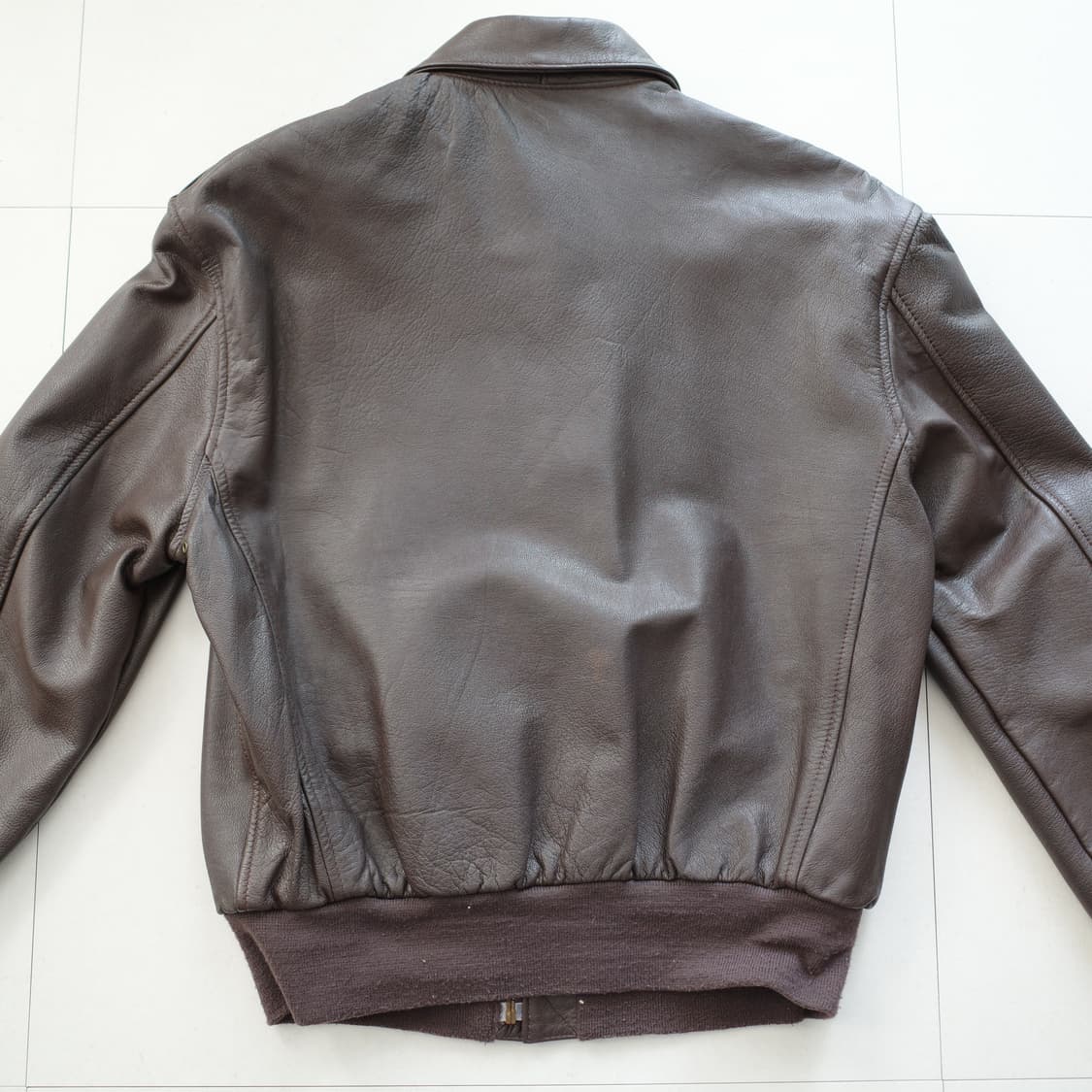 90s 쿠퍼 A-2 플라이트 자켓 염소가죽 40R MADE IN USA 상품이미지8