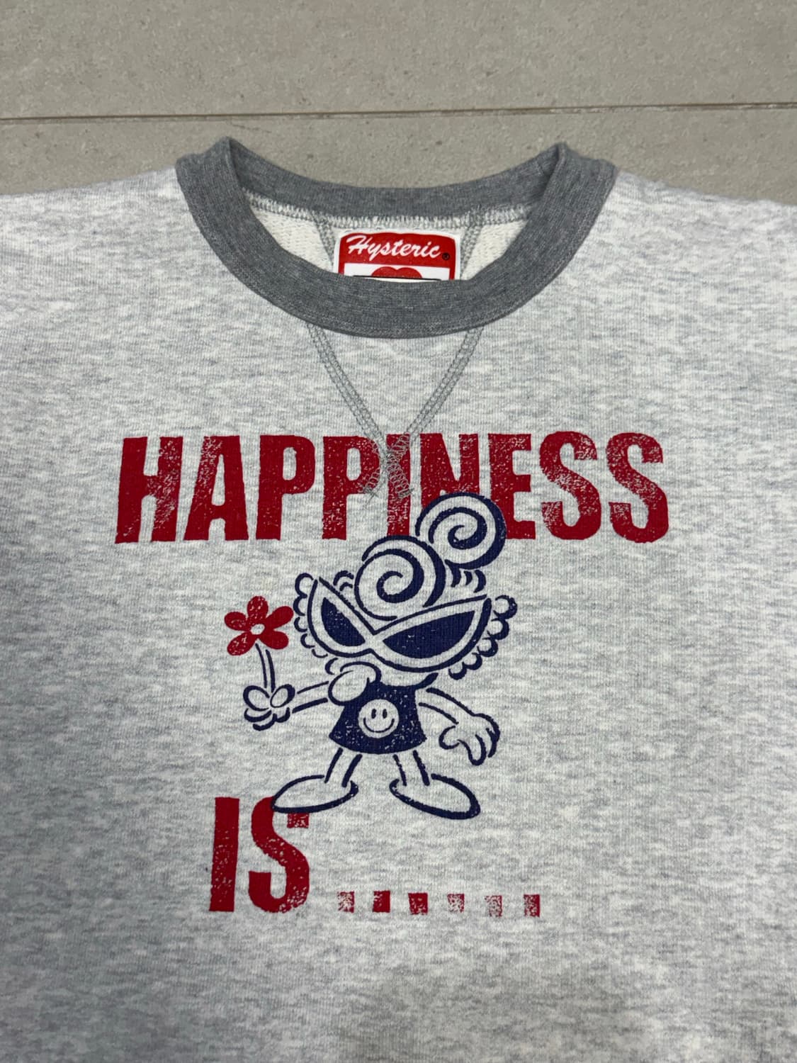 히스테릭 글래머 행복이란 아카이브 맨투맨 스웨터 상품이미지2