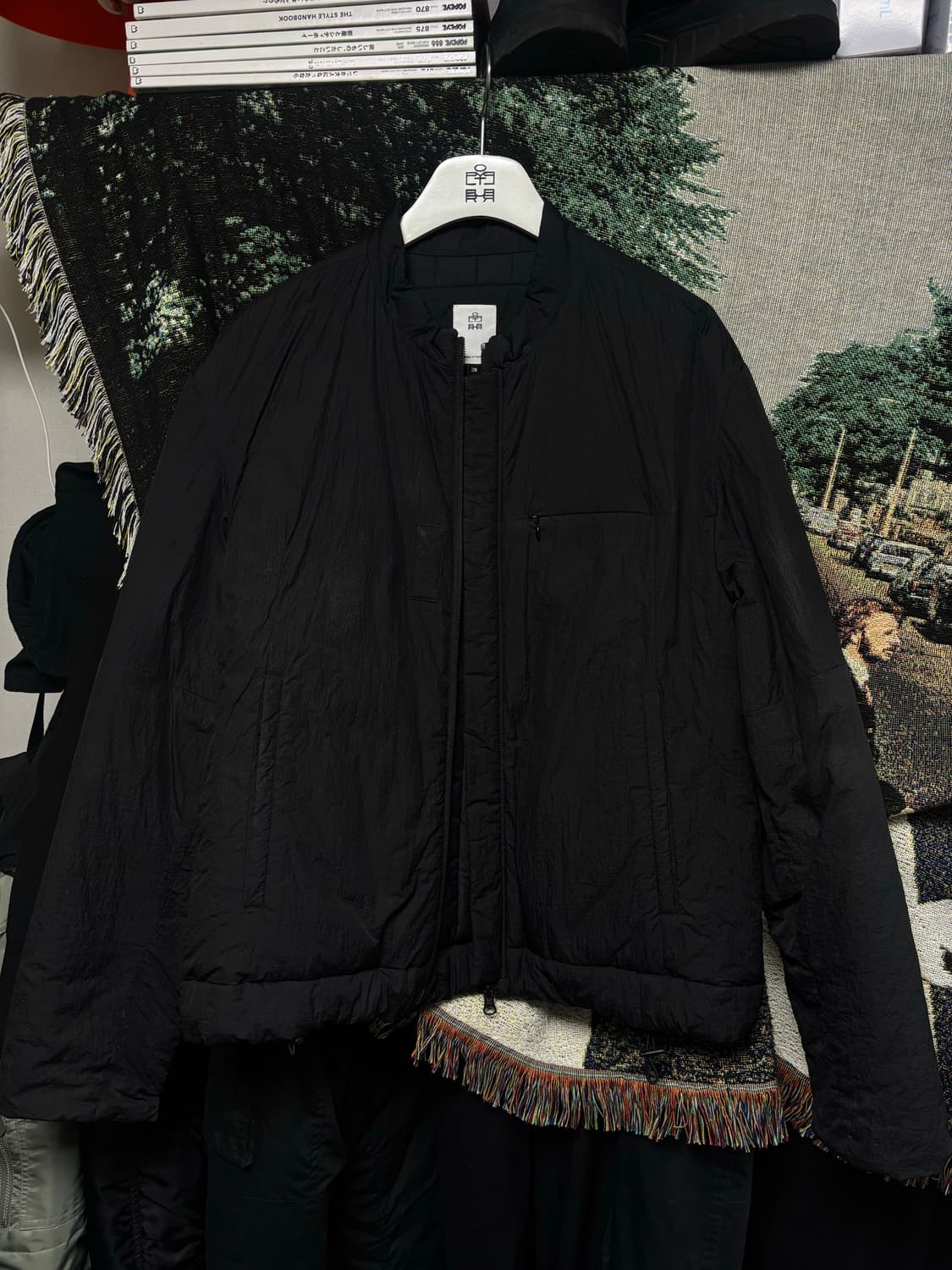 폴리테루 하이커자켓 블랙 3사이즈 상품이미지4