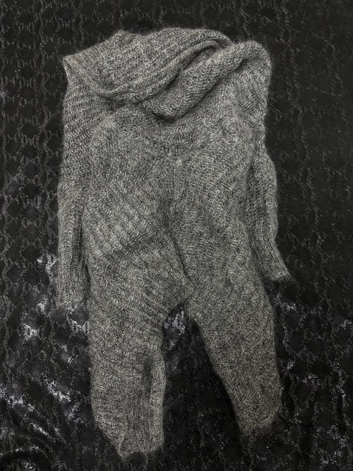 “Vintage”00’s Draped Knit Cardigan 상품이미지10