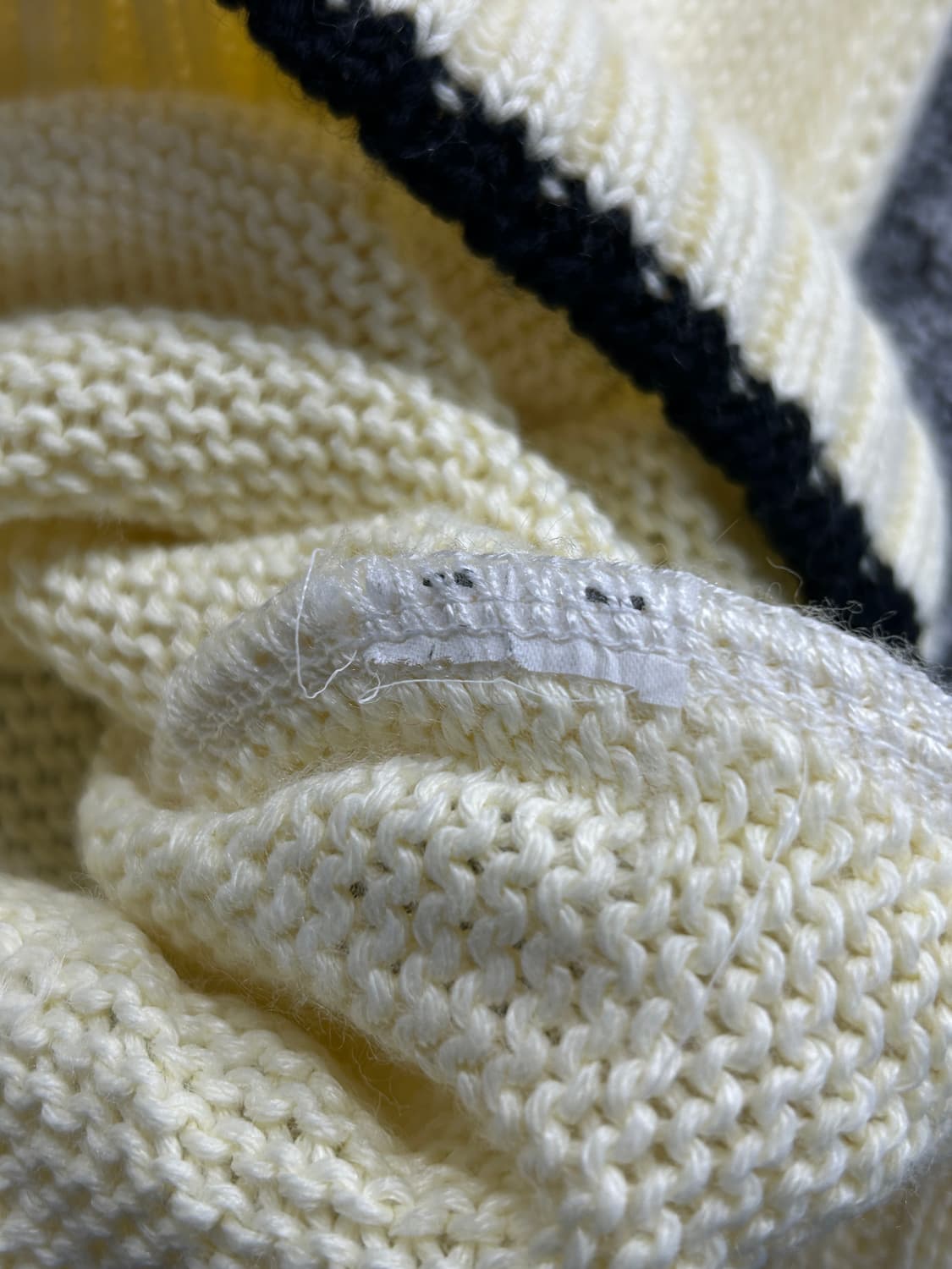 폴로 랄프로렌 진스 성조기 아이보리 코튼 니트 상품이미지8