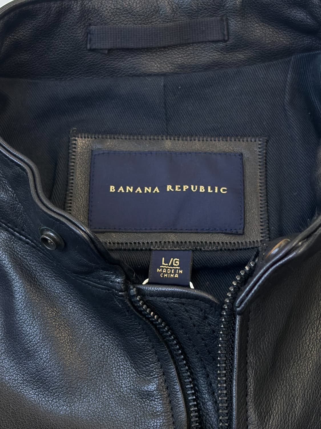 바나나리퍼블릭 카우 레더 바이커 자켓 상품이미지9