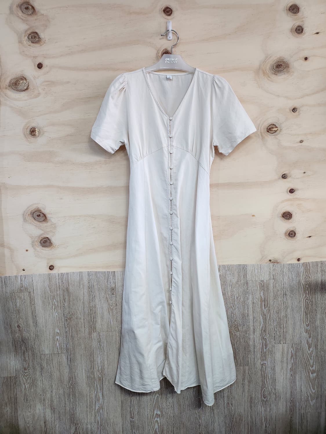 532) 버튼포인트 롱 원피스 상품이미지1