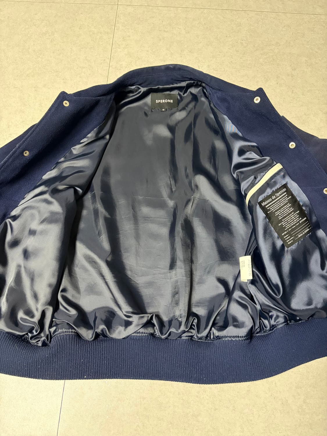 스페로네 스웨이드 스타디움 숏 자켓 상품이미지7