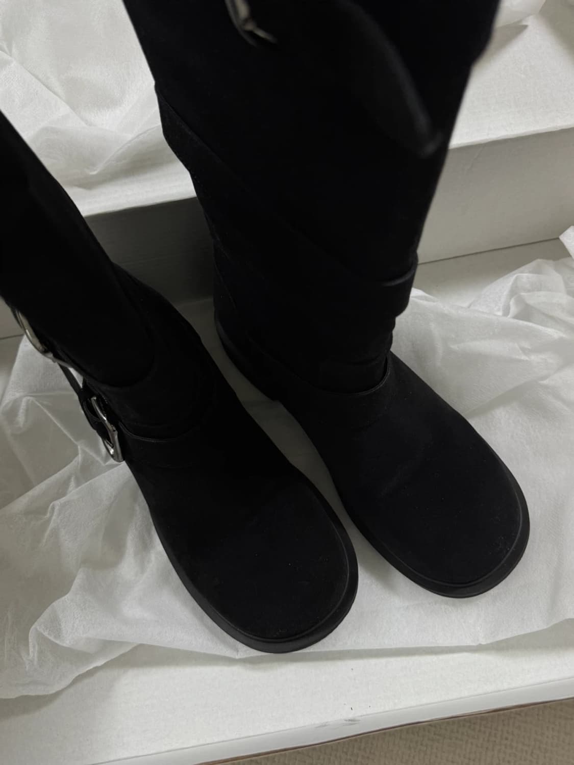 포멜카멜레 버클 롱부츠 블랙 230 (149000원)  상품이미지6