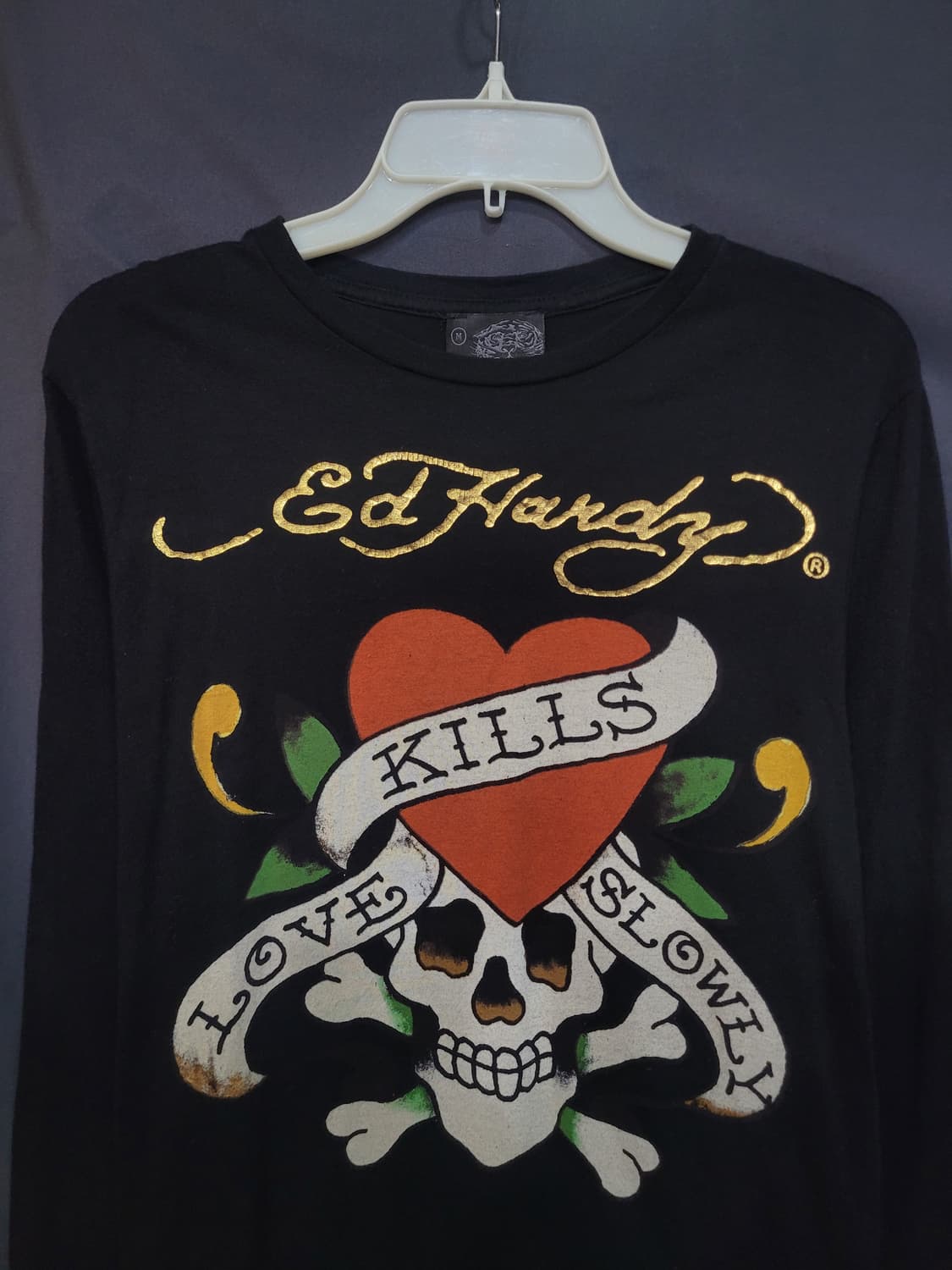Ed Hardy USA 애드하디 빈티지 스컬 슬리브 셔츠 상품이미지2