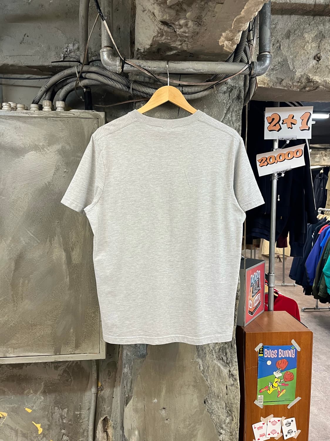 아베크롬비 반팔티 그레이 XL #csz3408 상품이미지2