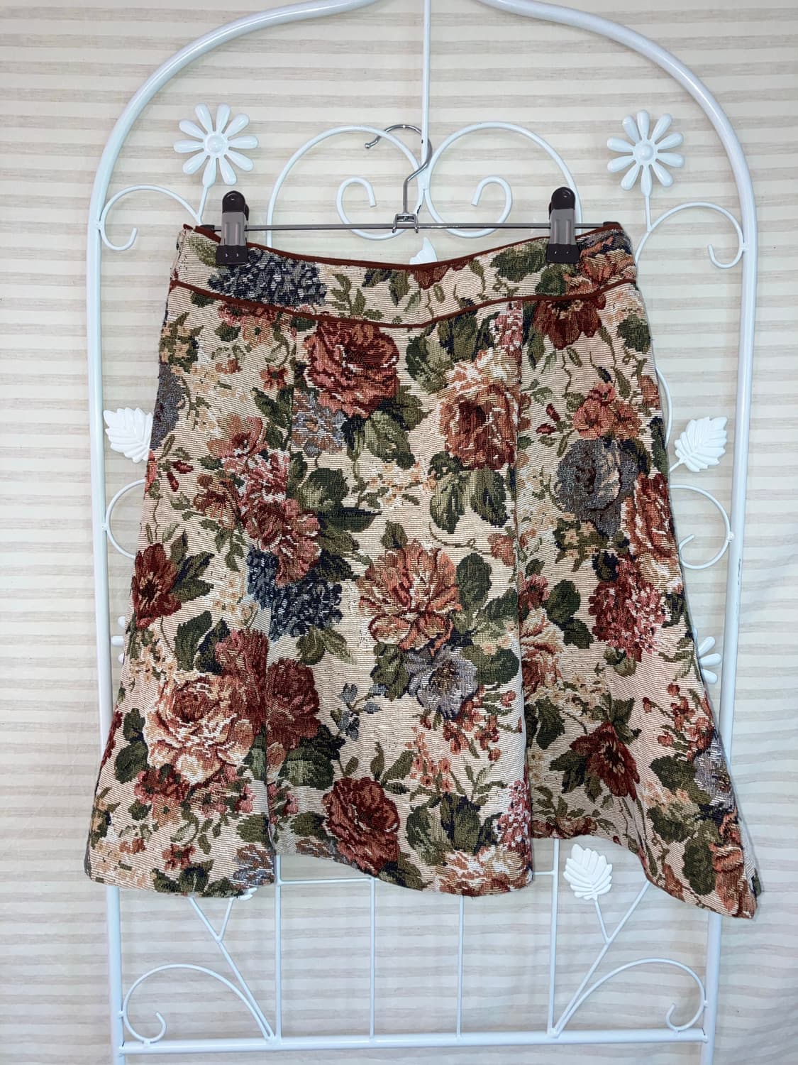 jpn vintage 플라워 패턴 미니 스커트 y2k 스트릿 갸루 펑키 상품이미지1