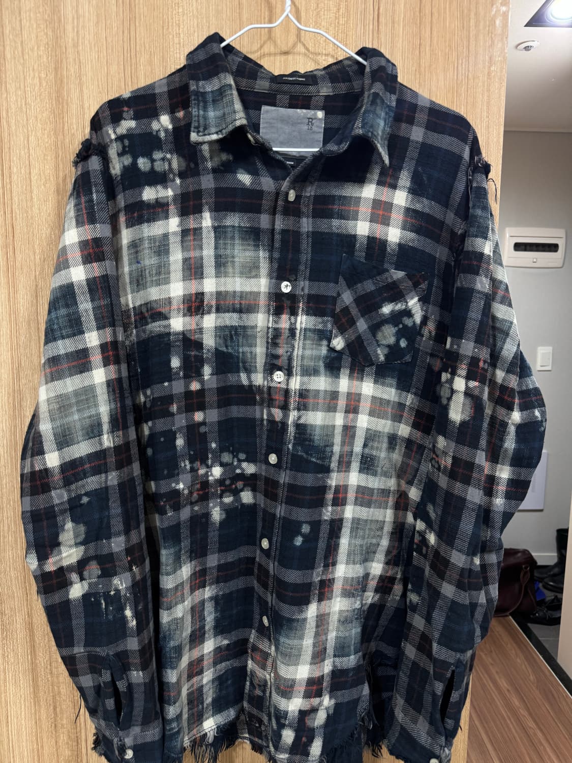 R13 bleached shirt 상품이미지1