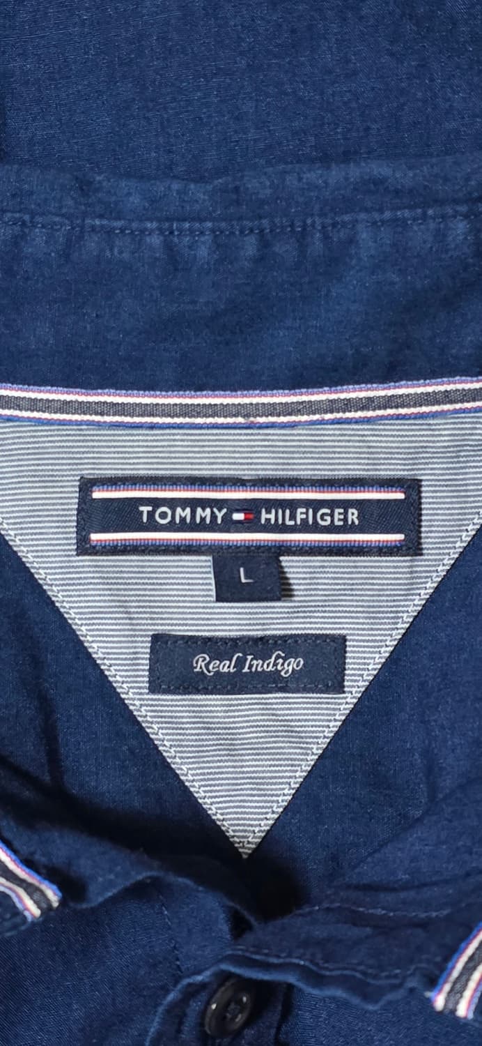 타미힐피거 리얼 인디고 남방 L 네이비 상품이미지3