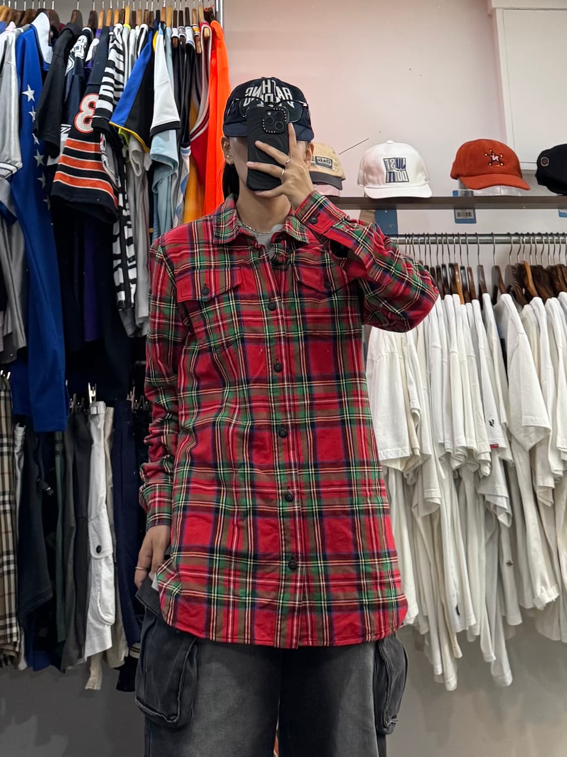 15FW 오프화이트 체크셔츠 상품이미지5