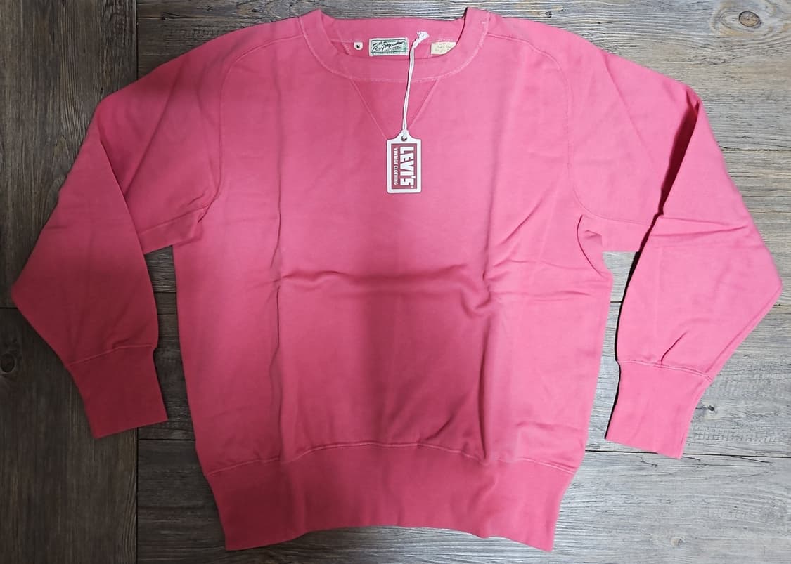 리바이스 LVC 1940's 베이 메도우 스웨트셔츠 데저트 로즈 M 상품이미지1