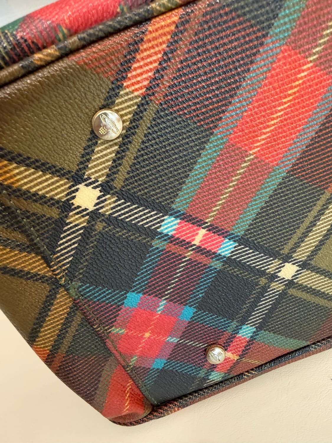 비비안웨스트우드 타탄 종가방 상품이미지4