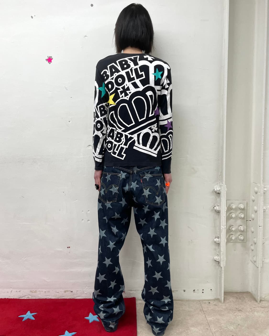 Baby doll retro star long sleeve 상품이미지4