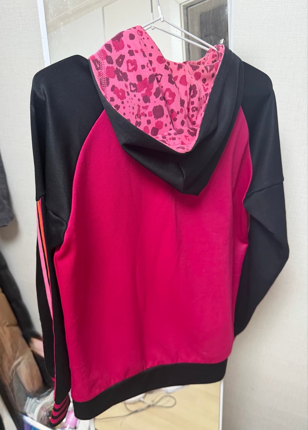 adidas pink leopard hood zip-ip jaket 상품이미지2