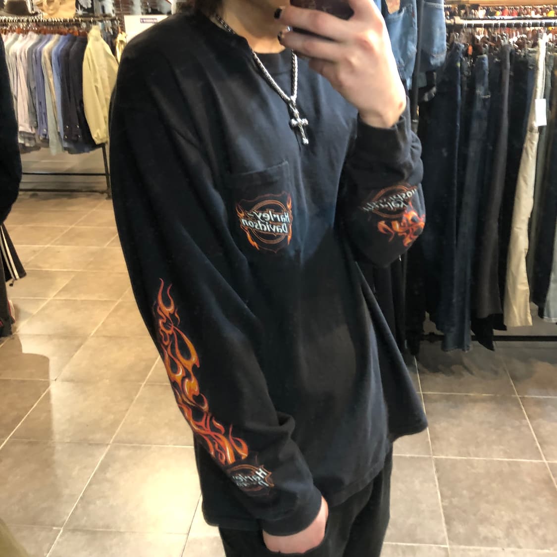 [NO.9] 할리데이비슨 포켓 롱슬리브 상품이미지2