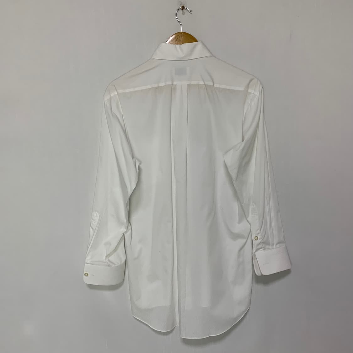 꾸레쥬 빈티지 베이직 셔츠 화이트 남녀공용 상품이미지6